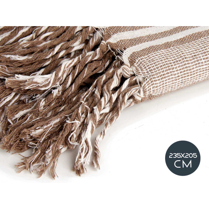 MULTIUSOS RISCAS BEIGE 235X205CM 