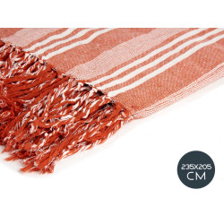 235X205CM TERRACOTA STRIPES PATTERN MULTIPURPOSE