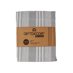 MULTIUSOS RAYAS GRIS CLARO 235X205CM