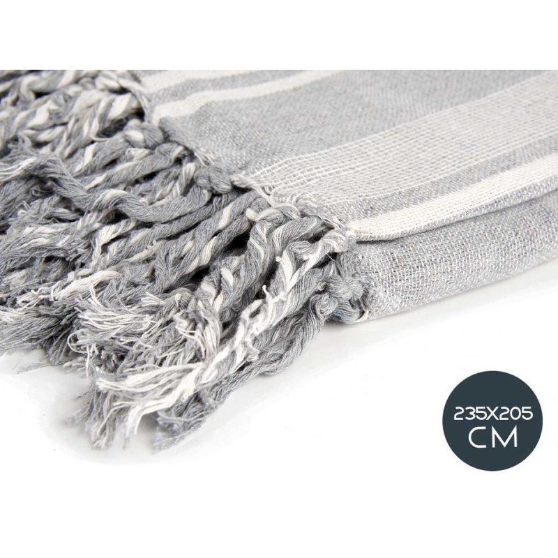 MULTIUSOS RISCAS CINZENTO CLARO 235X205CM 