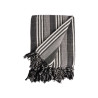 MULTIFONCTION RAYURES GRIS FONCE 235X205CM
