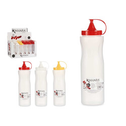RECIPIENTE PLASTICO PARA MOLHO 700ML SURT 3 CORES