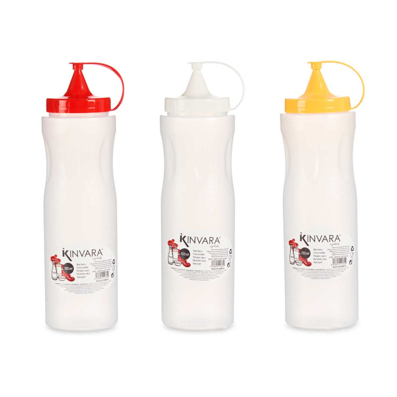 SOUCE BOTTLE 700ML SET 3 COLORS