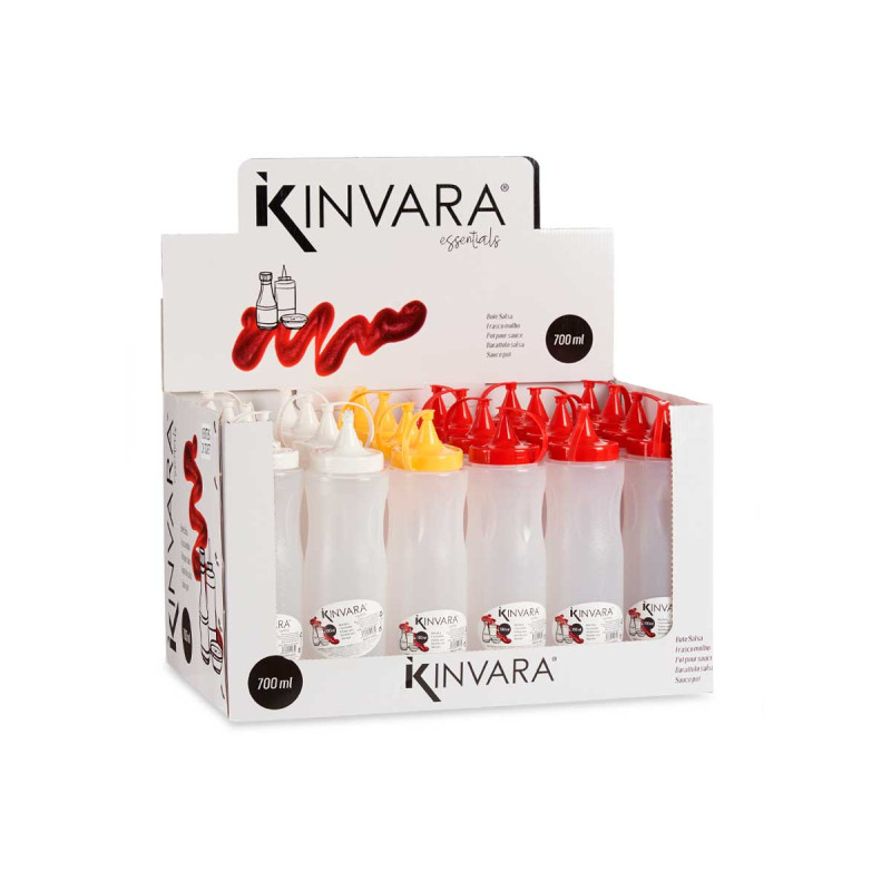 SOUCE BOTTLE 700ML SET 3 COLORS