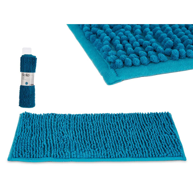 TAPIS BAIN BLEU MER 40X60CM 