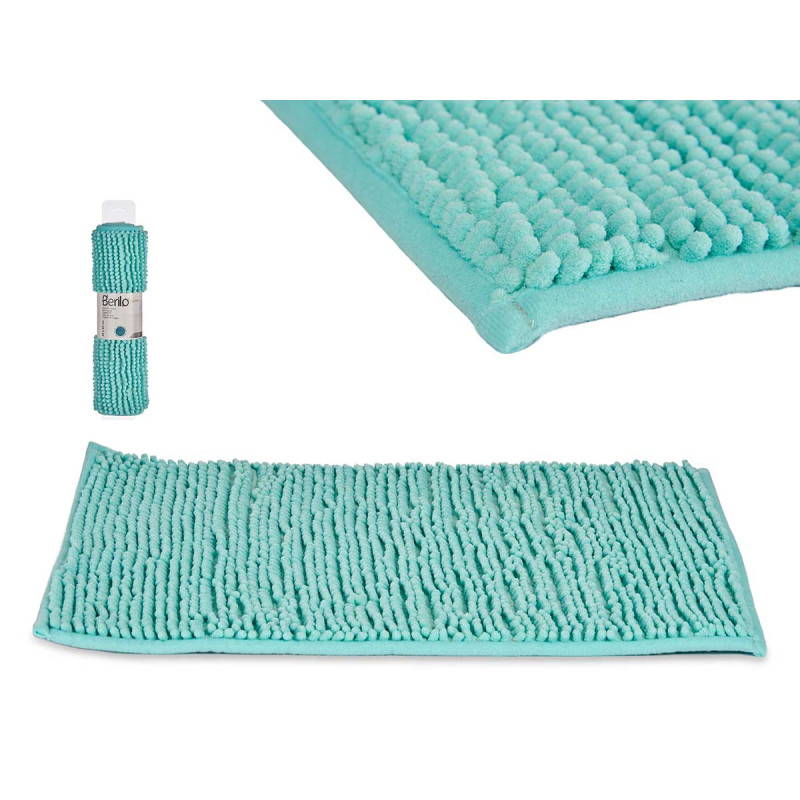 TAPIS BAIN JADE BLEU 40X60CM 