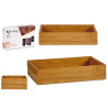 STACKABLE BAMBOO BOX 23X15CM
