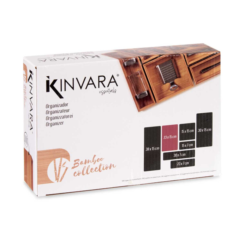 ORGANISATEUR BAMBOU APILABLE 23X15CM