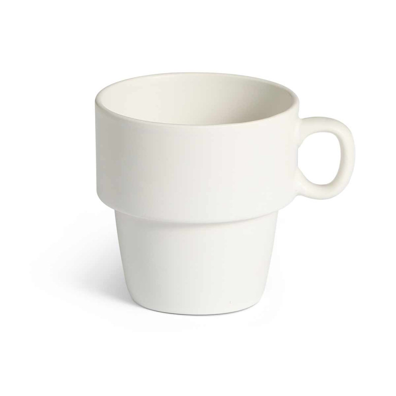36CL WHITE PORCELAIN STACKABLE BREAKFAST MUG 