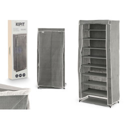 9 SHELVES SHOE RACK GREY