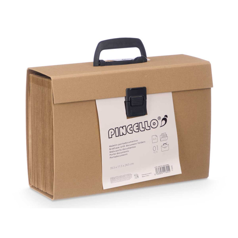 COMPARTMENTS BRIEFCASE HANDLE KRAFT