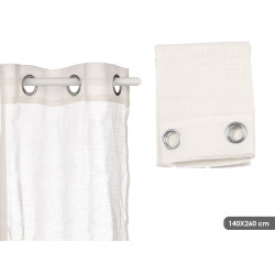 RIDEAU BLANC TRANSPARENT