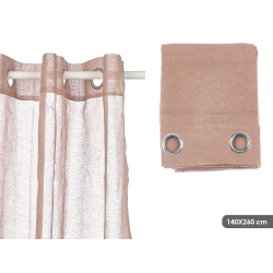 BROWN CURTAIN TRANSAPRENT 