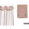 RIDEAU BRUN TRANSPARENT