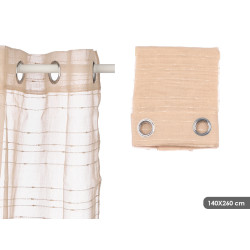 TENDA BEIGE RIGHE ORIZZONTALI 