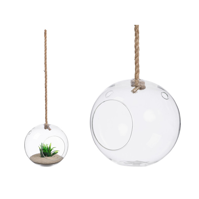 VASO PENDENTE CORDA SFERA PICCOLO