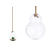 MEDIUM HANGING BALL VASE LIGHT BULB SHAPE ROPE