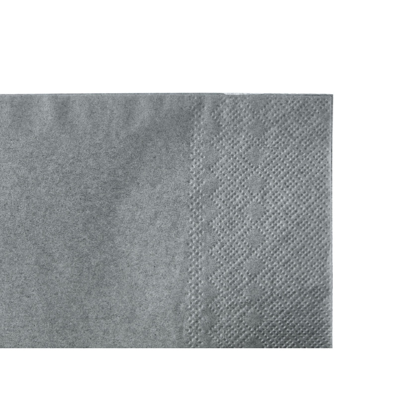 SET 50 SERVIETTES 33 X 33CM 17GR GRIS