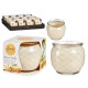 CANDELA VASO VETRO VANIGLIA MACAROON