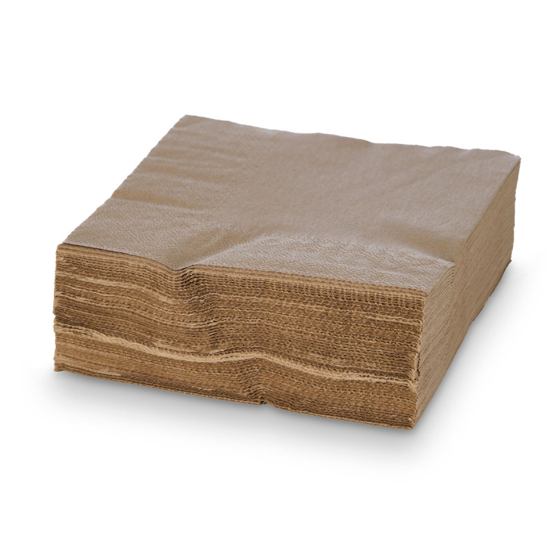 SET 50 TISSUES 33X33CM 17GR BROWN