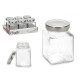 TARRO CUAD CRISTAL TRANS TAPA 100 ML