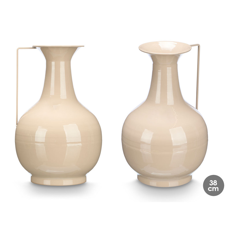 VASO SFERA 38CM MARRONE CHIARO