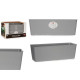 50CM GREY NATURAL WATER RESERVE PLANTER 