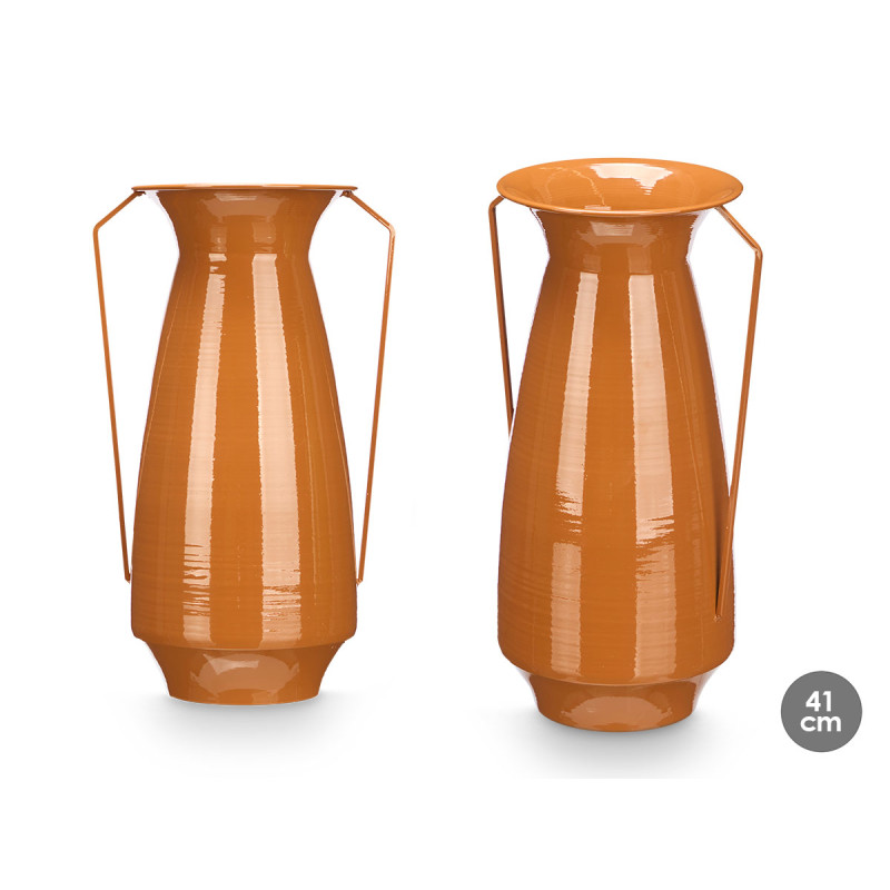 CONICAL VASE 41CM BEIGE