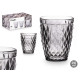 BICCHIERE DIAMANTE GRIGIO 250 ML
