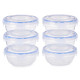 SET 6 FIAMBRERAS PLASTICO REDONDAS 800ML