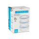 SET 6 FIAMBRERAS PLASTICO REDONDAS 800ML