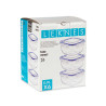 SET 6 PLASTIC SQUARE STORAGE CONTAINER 900ML