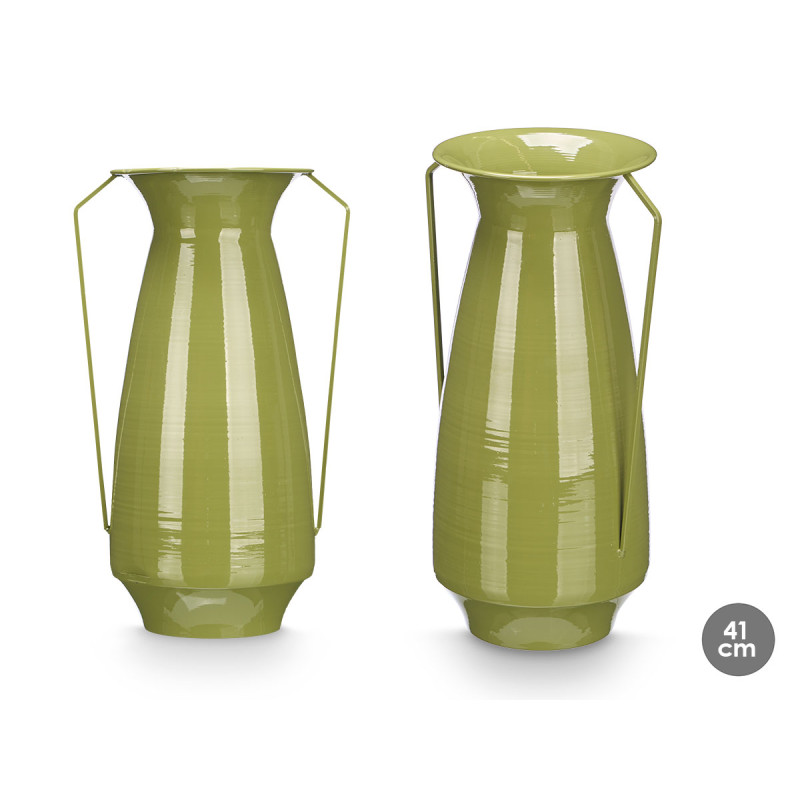 JARRO CONICO 41CM VERDE