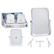 MIROIR PLASTIQUE CARRE BLANC