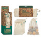 BOLSA ALGODON EN EXPOSITOR 120 UINIDADES