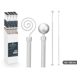 BASTONE TENDA ASS 2 160-320CM ARGENTO 