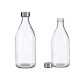BOTELLA CRISTAL REDONDA TAPON ACERO 1L