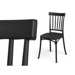 SILLA BARRAS NEGRA