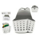 BATHROOM HANGING PLASTIC BASKET WHITE GR