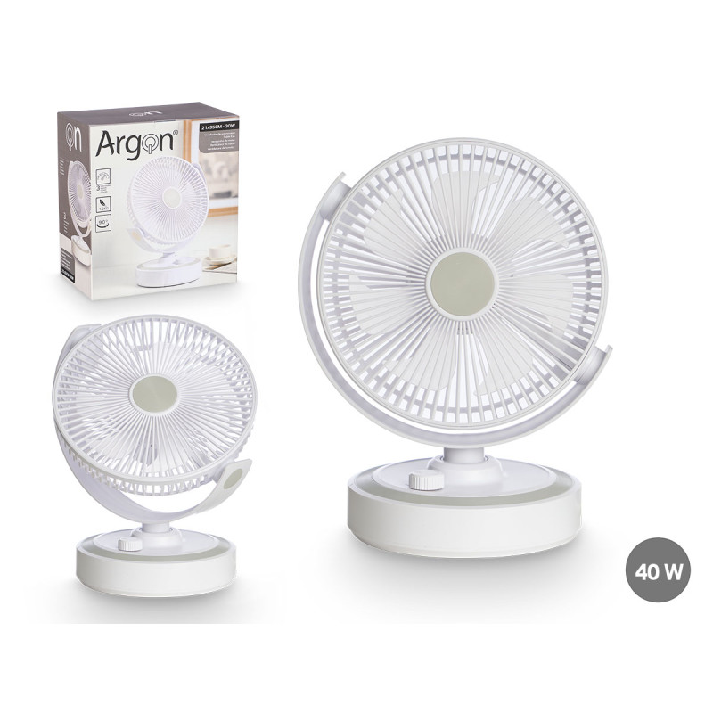 VENTILATEUR DE TABLE 40W BLANC