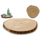 SUPPORT EN BOIS ROND DIAMETRE 39 CM