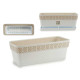 PLASTIC WINDOW BOX 50 CM ORFEO WHITE