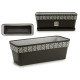 PLASTIC WINDOW BOX 50 CM ORFEO ANTRACITE