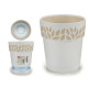 PLASTIC FLOWERPOT 15 CM CLOE WHITE