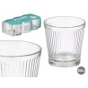 SET 6 BICCHIERI  RIGHE VERTICALI 280 ML