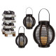LANTERNE BOUGIE LED AVEC ANSE21X25 CM