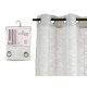 CURTAIN MULTISTRIPES GREY 140X260 CM