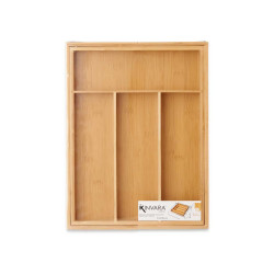 BAC A COUVERTS BAMBOU 6 CREUX EXTENSIBLE