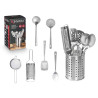 SET 7 UTENSILI CUCINA ACCIAIO INOX