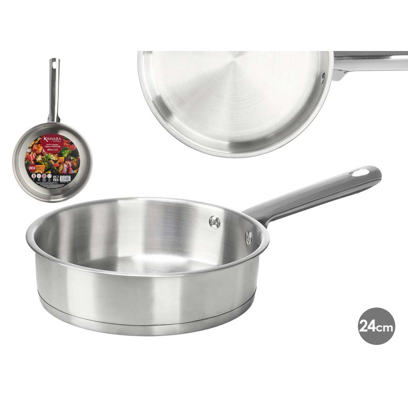 FRIGIDEIRA FUNDA AÇO INOXIDÁVEL 24CM